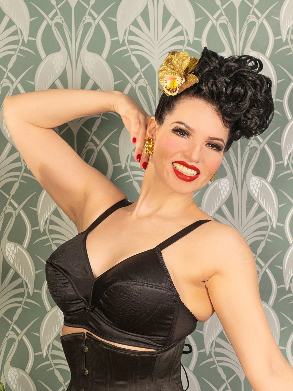 1940's Style Bra Black What Katie Did