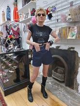 Load image into Gallery viewer, Freddie&#39;s of Pinewood 1950&#39;s Style Indigo XX Shorts
