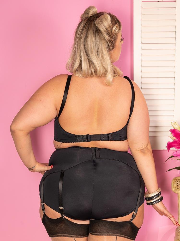 Black 8 Strap Suspender Belt What Katie Did