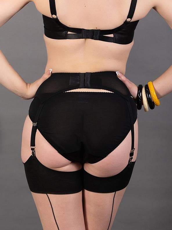 What Katie Did Narrow Suspender Belt - Black