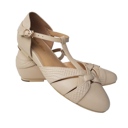 Charlie Stone Shoes Peta Flats - Cream