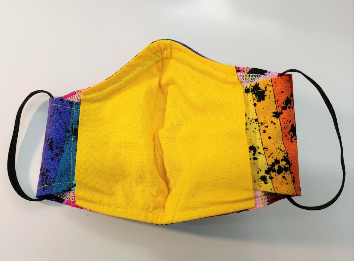 Linda McCarthy Studio Paint Rainbow Print Face Mask