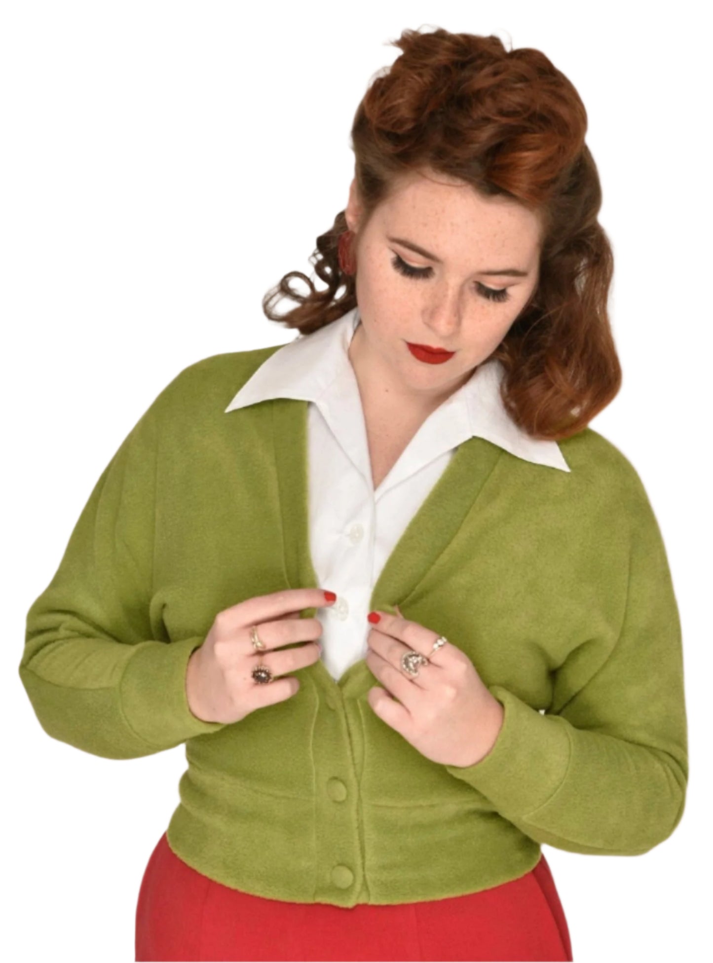Freddie's of Pinewood Kiwi Fleece Cardigan