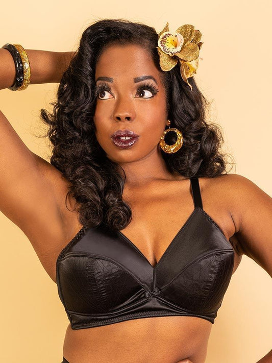 1940's Style Bra Black What Katie Did