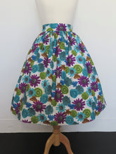 Load image into Gallery viewer, It&#39;s So You! Blue and Purple Floral  Skirt
