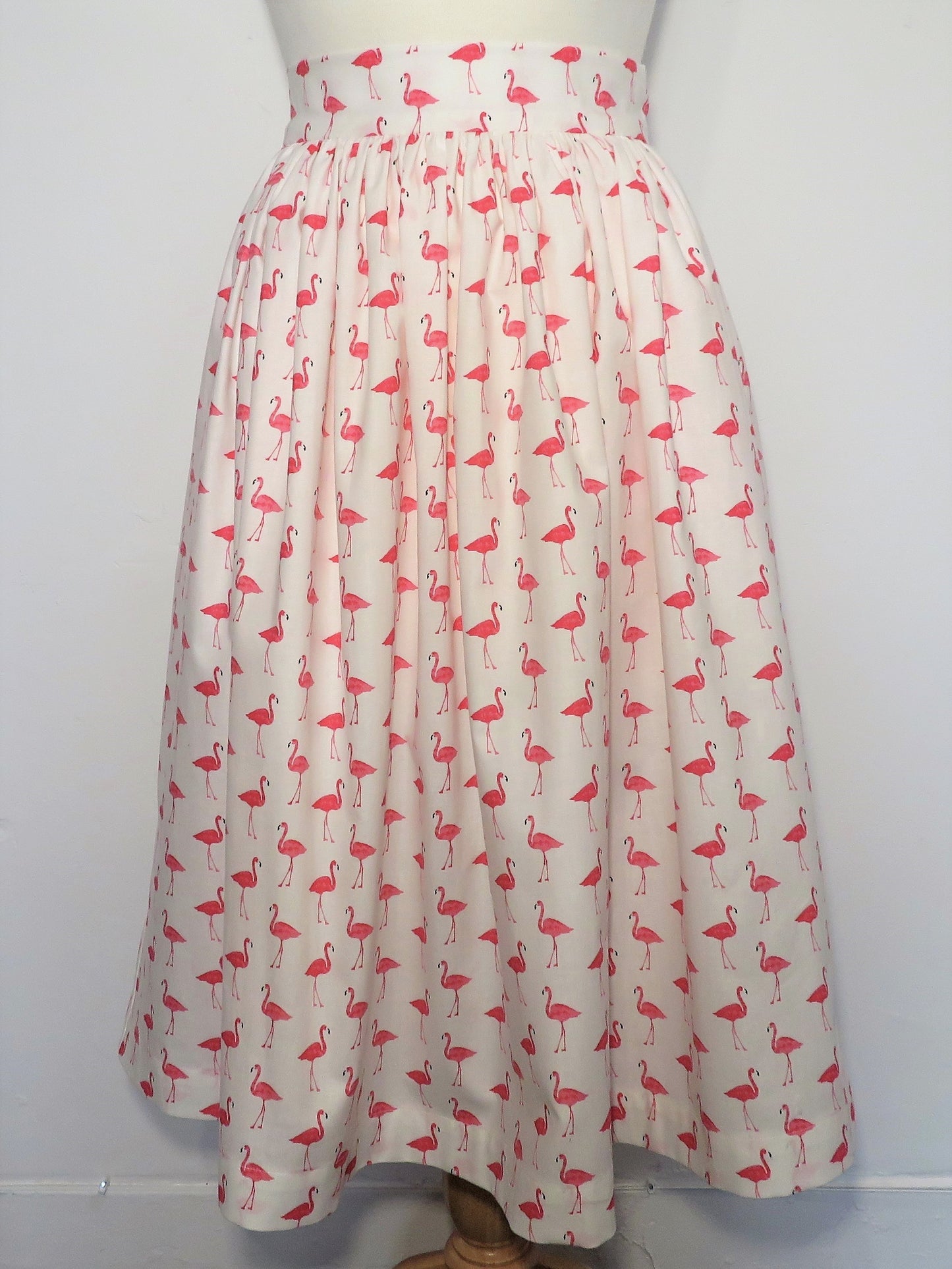 Flamingo Fun: Pink Flamingo Print Skirt