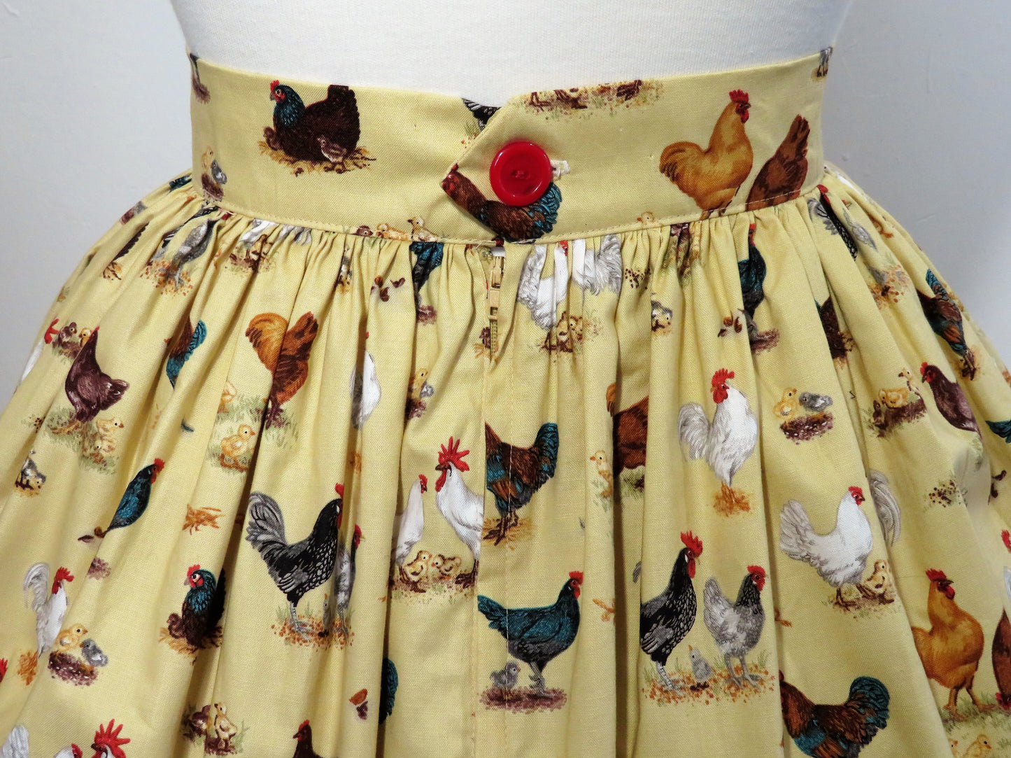 Cluckin' Cute: Chook Print Skirt