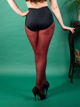 Load image into Gallery viewer, Claret Opaque Tights What Katie Did
