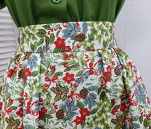 Load image into Gallery viewer, It&#39;s So You!-Christmas Print Skirt - Pinecone Floral
