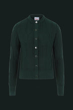 Load image into Gallery viewer, Banned Apparel Cable Knit Forest Green Cardigan

