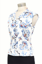 Load image into Gallery viewer, Retrospec&#39;d Kitty Blouse in Sea Side Print
