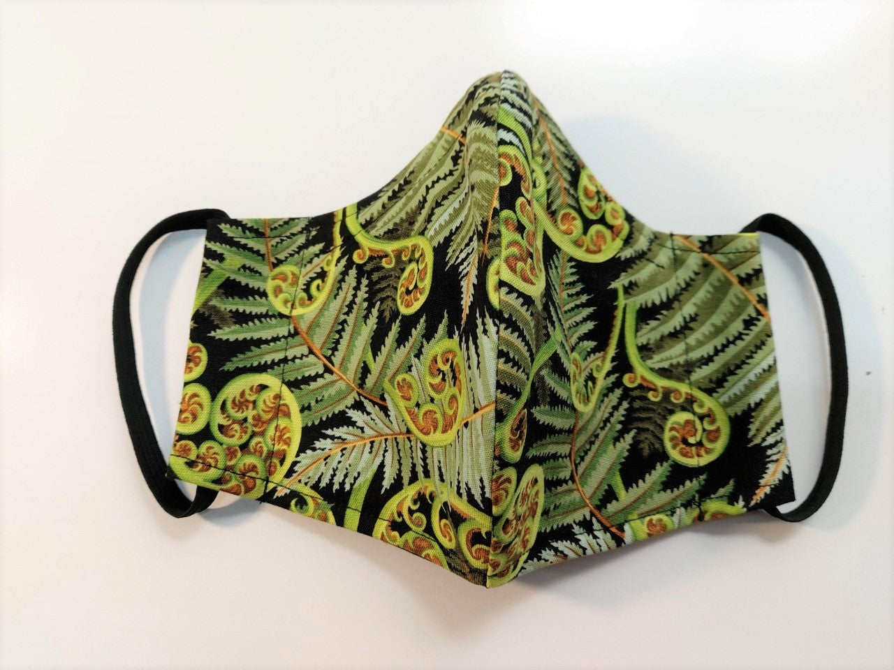 Face Mask- Green Fern Print