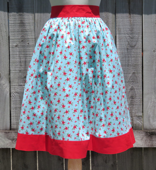 Linda McCarthy Studio Poinsettia Christmas Skirt