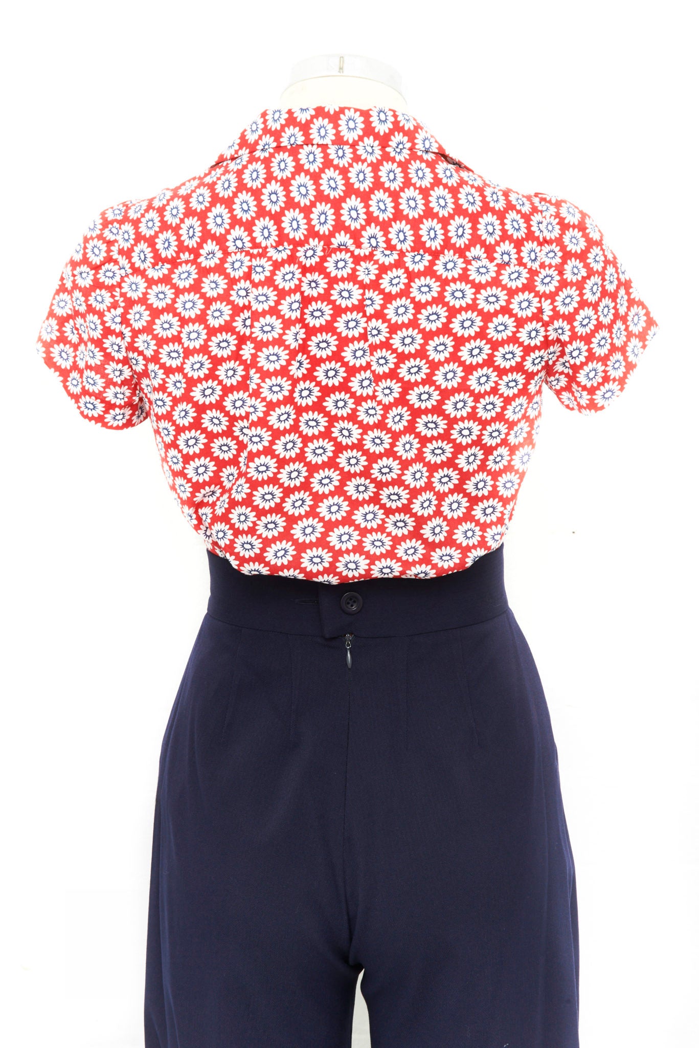 Retrospec'd Blouse Daisy Red