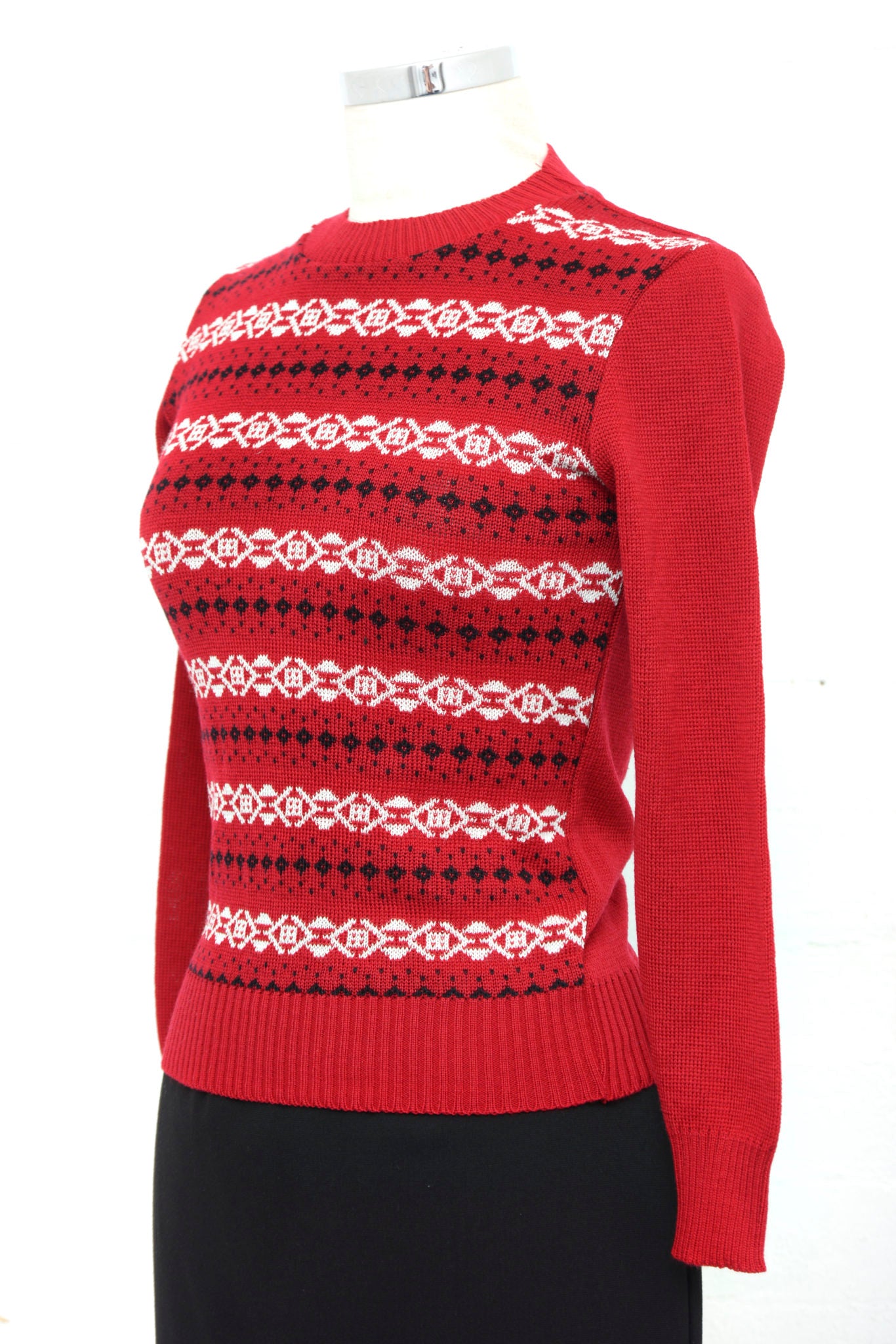 Red Nordic Jumper Retrospec'd