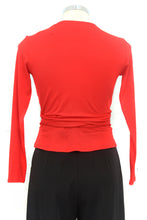 Load image into Gallery viewer, Retrospec&#39;d Lillian Wrap Top Red
