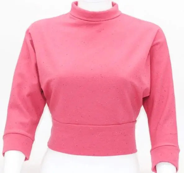 Freddie's of Pinewood 1950's Style Beatnik Top - Rose Pink