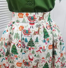 Load image into Gallery viewer, It&#39;s So You!-Christmas Print Skirt - Let it Snow
