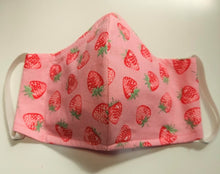 Load image into Gallery viewer, Face Mask-Strawberry Field Print

