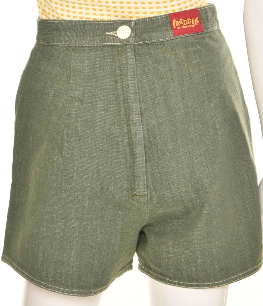 Freddie's of Pinewood 1950's Style Green XX Shorts